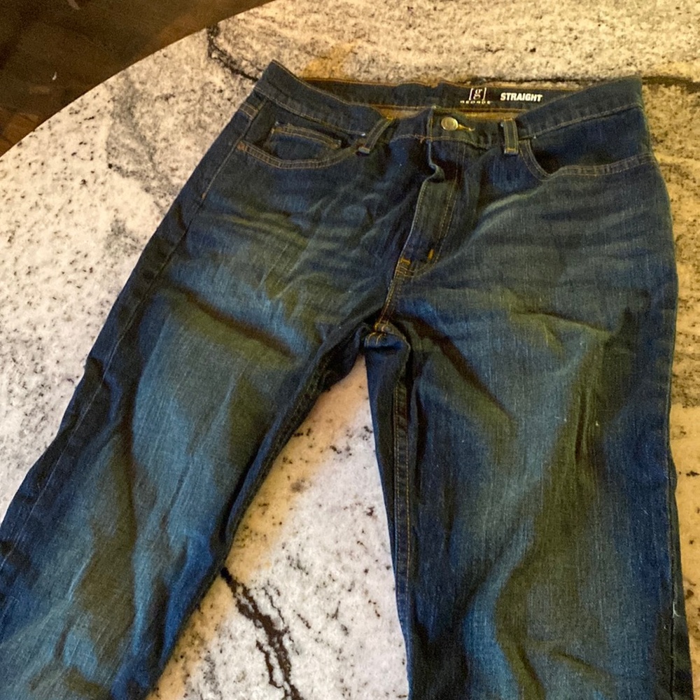 Mens dark denim jeans